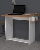 Esin Öne Doğru Eğimli Çalışma Masası Çam-Beyaz - 1