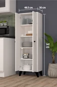 İlkay 2 Kapaklı 5 Raflı Mutfak Dolabı - 2
