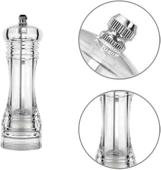 Değirmen Karabiber Tuz Değirmeni Lüx Akrilik Tuzluk Karabiberlik Öğütücü 15 Cm Büyük Boy - 2