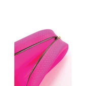Pembe Aromatik Kokulu Piton Yılan Desenli Takı Fırça Özel Makyaj Çantası - 1