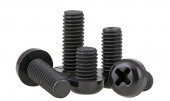 M6 X 8Mm Plastik Civata Vida Siyah X 5 Adet  (rf003) - 1