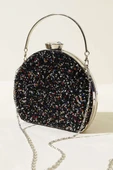 Taşlı Oval Abiye Çanta Asorti - 1