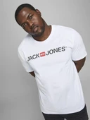 JACK JONES Erkek BEYAZ Pamuklu Tişört 12184987 - 6