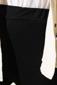 İspanyol Paça Bel Lastikli Pantolon Siyah thumbnail 4