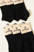 Bayan 6lı Bambu Patik Çorap Siyah thumbnail 2