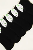 Bayan 6lı Bambu Sneakers Çorap Siyah - 2