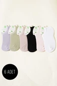 Bayan 6lı Bambu Sneakers Çorap Asorti 1 - 1