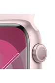 Apple Watch Series 9 GPS 45mm Pembe Alüminyum Kasa ve Uçuk Pembe Spor Kordon - S/M - 3