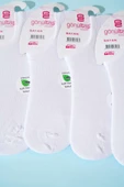 Bayan 6lı Sneakers Bambu Çorap Beyaz - 2