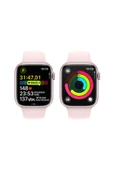 Apple Watch Series 9 GPS 45mm Pembe Alüminyum Kasa ve Uçuk Pembe Spor Kordon - S/M - 8