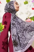 Paisley Desenli Soft Şal Vizon thumbnail 1