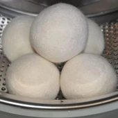 Kurutma makinesi yardımcıları 3 lü Yün Kurutma Topları Yüksek Kalite Doğal tüy toplayıcı thumbnail 5