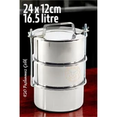 Zhltools Sefer Tası Paslanmaz Çelik Yemek Kabı 24x36cm 16.5 LİTRE - 1