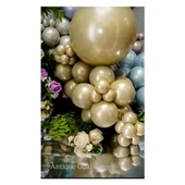 12 İnç Aura Antique Gold (Antika Altın) Balon 5 Adet - 2