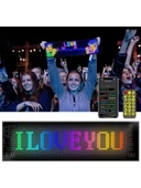 Led Ekran Matrix Panel Cama Yapışan En Büyük Boy 20X64 Telefon App Kontrol Digital Araba Yazısı - 2