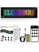 Led Ekran Matrix Panel Cama Yapışan En Büyük Boy 20X64 Telefon App Kontrol Digital Araba Yazısı - 1