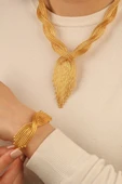Kalze Altın Dorikalı Set - 3