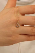 Kalp Altın Kolye Zk0237 thumbnail 5
