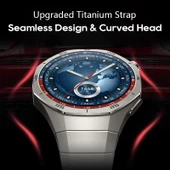 Huawei Watch GT 5 Pro 46mm Kordon Baklalı Metal Kordon Titanyum Saate Orjinal 1e-1 Uyum+Kısıltma Apratı thumbnail 8