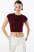 Kısa Kollu Kadın Crop T-shirt CROP-T-SHIRT - 8