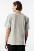 Kadın %100 Organik Pamuk Relaxed Fit Yırtmaçlı Yuvarlak Yaka T-shirt YIRTMAÇLI-T-SHIRT - 11