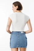 Kısa Kollu Kadın Crop T-shirt CROP-T-SHIRT - 5