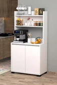 Latte Çok Amaçlı Kahve Köşesi Dolabı Beyaz - 2