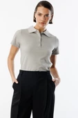 Kadın Basic Polo Yaka Tişört KADIN-POLOYAKA - 5