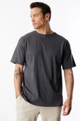 Erkek Oversize Fit %100 Organik Pamuk Bisiklet Yaka Tişört OVERSIZE-ERKEK-T-SHIRT - 11