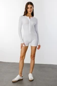 GENIUS STORE Fitilli Uzun Kollu Kısa Tulum Romper UZUNKOL-TULUM - 7