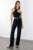 Kadın Yüksek Bel Wide Leg Kumaş Pantolon PANTOLON-004 - 10