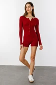 GENIUS STORE Fitilli Uzun Kollu Kısa Tulum Romper UZUNKOL-TULUM - 11
