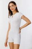 Fitilli Kısa Kollu Kısa Tulum Short Romper KISAKOL-TULUM - 4