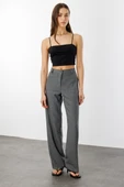 Kadın Yüksek Bel Wide Leg Kumaş Pantolon PANTOLON-004 - 3