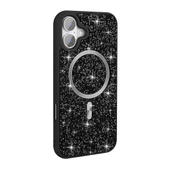 iPhone 16 Kılıf Pırlanta Tasarımlı M-safe Şarj Özellikli Mozaik Silikon Kılıf thumbnail 1