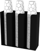 3 Bölmeli Özel Karton Bardaklık Organizer - 6