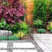 DEKORATİF BAHÇE ÇİTİ 10'LU SET 330CM MODEL - 1 SİYAH HOBİ BAHÇESİ, ÇİÇEK, SEBZE, MİNİ BAHÇE - 5