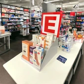 Tezgahönü Eczane Logolu Masaüstü Stand - 25cm, 2 Katlı, Beyaz Renk - 7