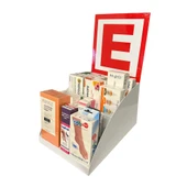 Tezgahönü Eczane Logolu Masaüstü Stand - 25cm, 2 Katlı, Beyaz Renk - 5