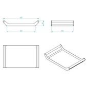 AHŞAP SAPLI 40X25 DEKORATİF METAL TEPSİ SİYAH, SUNUM, DEKORATİF TEPSİ - 2