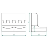 Metal Çay ve Kahve Organizasyon Karton Bardaklık Standı 8 oz - 12