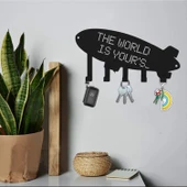 THE WORLD IS YOUR'S METAL ANAHTARLIK SİYAH - 1