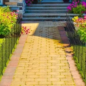 DEKORATİF BAHÇE ÇİTİ 33CM TEK PARÇA MODEL - 1 SİYAH HOBİ BAHÇESİ, ÇİÇEK, SEBZE, MİNİ BAHÇE - 6