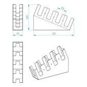 4 Bölmeli 16Oz ve 3 yuvalı Basamaklı Kahve Standı Düzenleyici Organizer Siyah Renkli Çok Bölmeli Kafe ve Self-Servis İçin Pratik Organizatör - 7