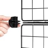 20'li Tel Küp Çok Amaçlı Organizer Raf Siyah 33cm - 5