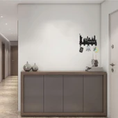 Newyork Temalı Metal Anahtarlık Askısı Siyah - 4