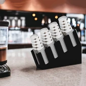 Yenilikçi Tasarım 4 Bölmeli Kademeli Karton Bardak Standı - 8 oz Bardak Uyumlu - 4