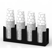 14Oz Kapasiteli 4 Bölmeli Metal Karton Bardaklık - Kahve Dükkanları ve HORECA İçin Mükemmel Bardak Ünitesi - 8