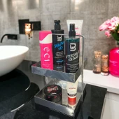 20x20 Gümüş Tezgahüstü Mutfak ve Banyo Iki Katlı Organizer thumbnail 1