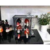 Modern 6 Bölmeli Şarap Standı Model-1 Siyah - 4